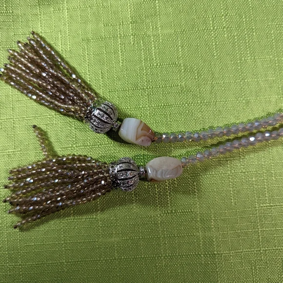 Helena Sai handmade gorgeous sotuar necklace with Swarovski elements - Picture 3 of 4